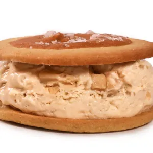 Salted Caramel ice cream sandwich