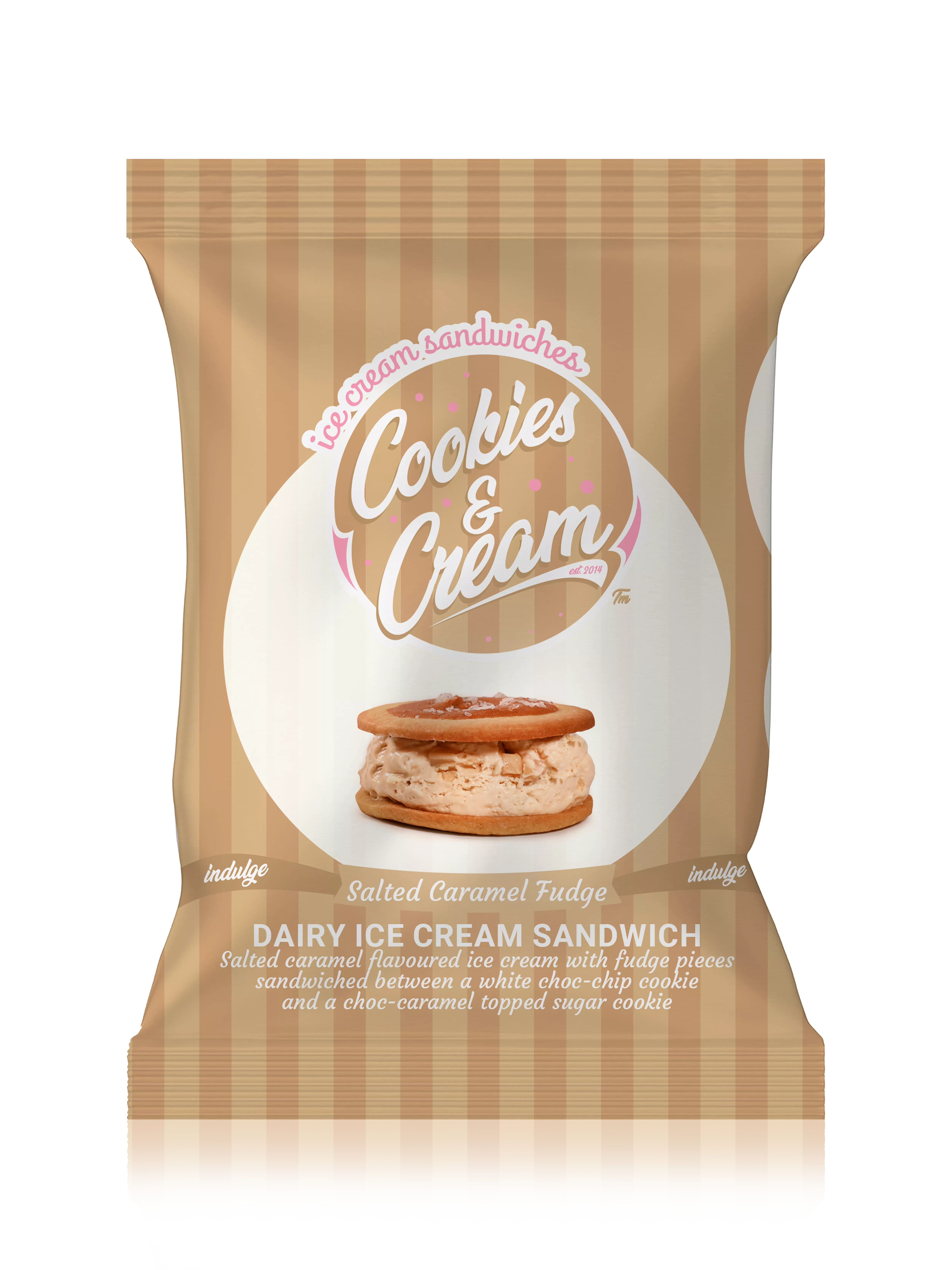 Salted Caramel Fudge Ice-cream Sandwich Salted Caramel Fudge Ice-cream Sandwich