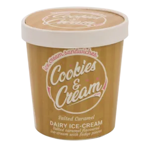 Cookies and Cream Salted Caramel Ice-cream Tub