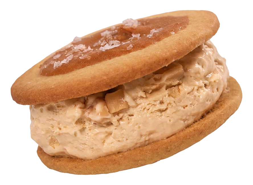 Salted Caramel Fudge ice cream sandwich Strawberry Shortcake ice cream sandwich
