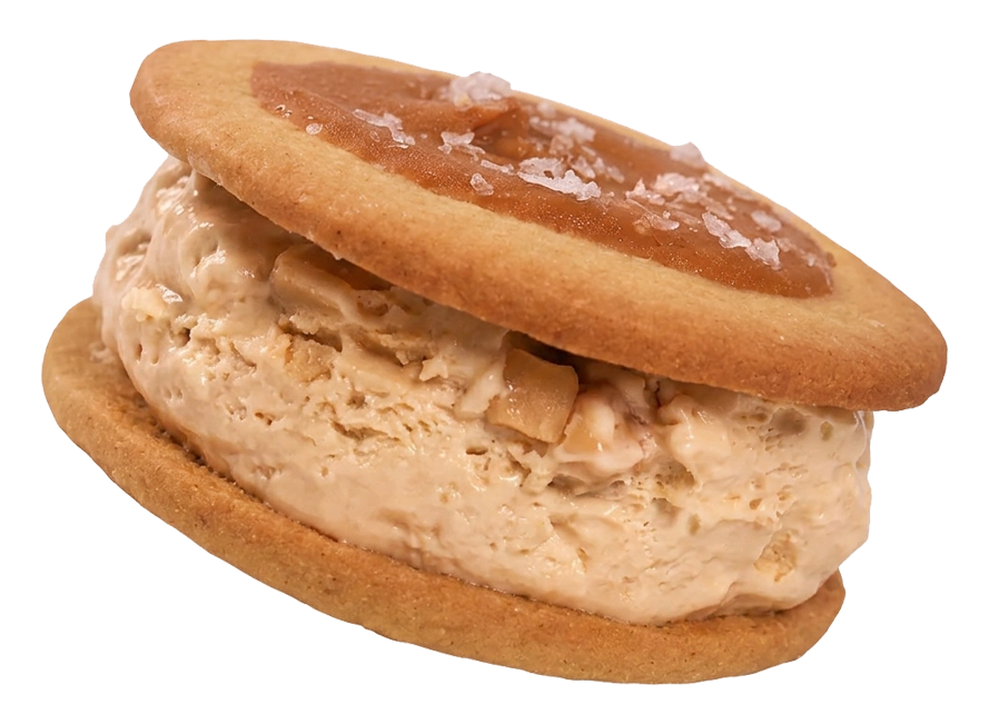 Salted Caramel Fudge ice cream sandwich Salted Caramel Fudge ice cream sandwich