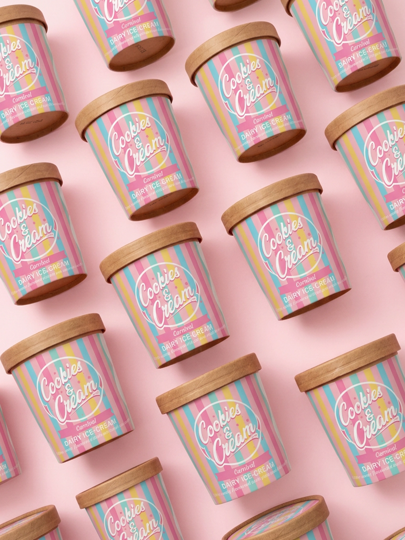 Carnival Ice-cream Tubs