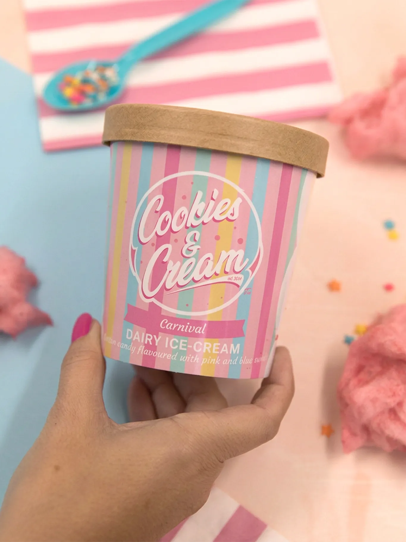 Cookies and Cream Carnival Ice-cream tub