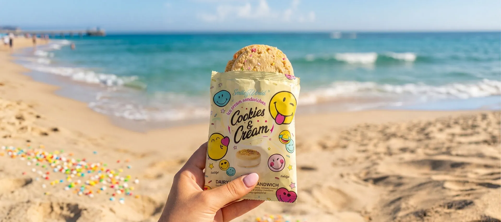 SmileyWorld – Vanilla ice-cream Sandwich